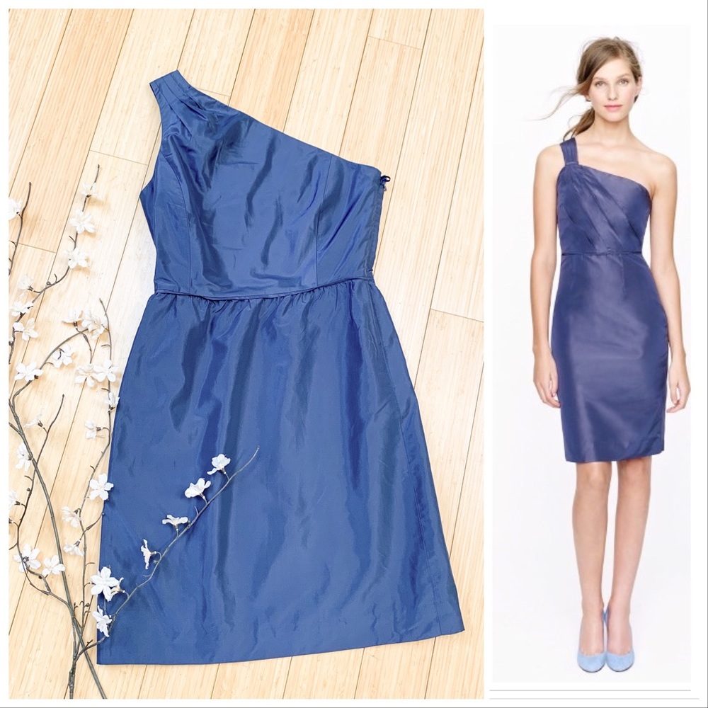 J. CREW silk one shoulder dress, 4.